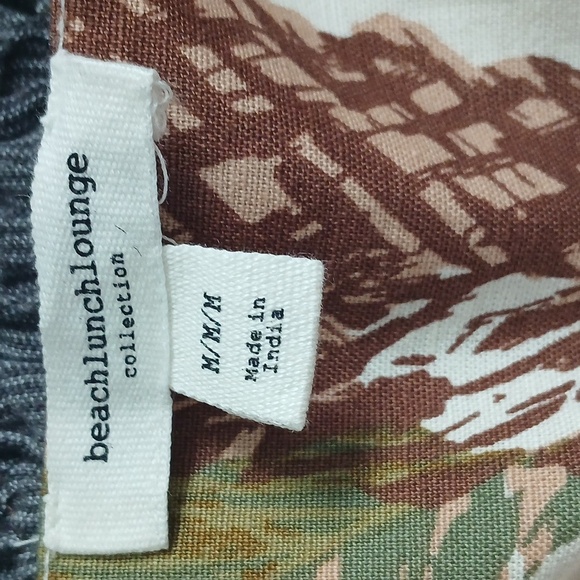 Tropical Green and Brown Women's Dress ,BEACHLUNCHLOUNGE, Medium - Picture 6 of 8